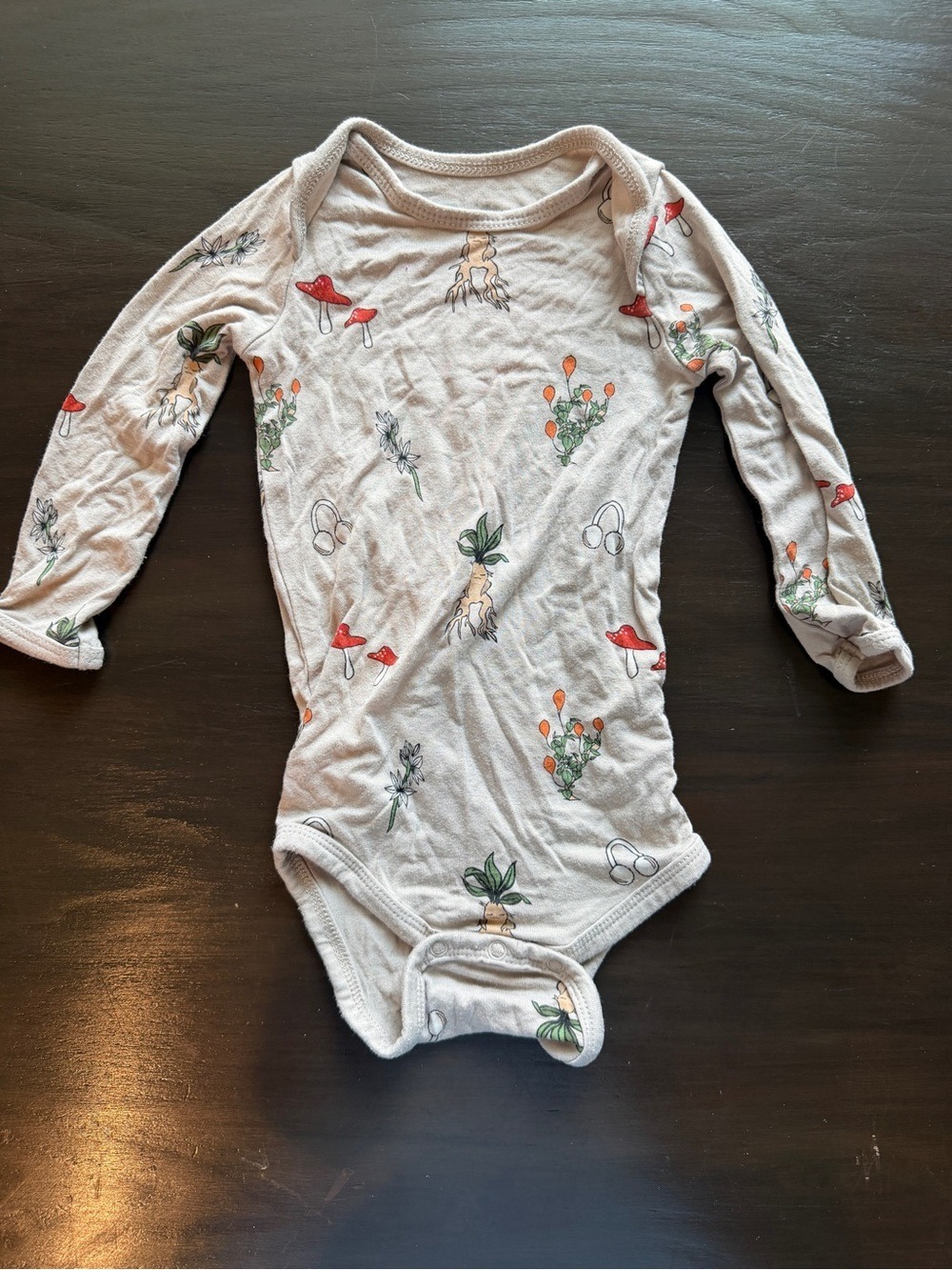 Kyte Baby Herbology Mandrake Bamboo Bodysuit Harry Potter 6-9M